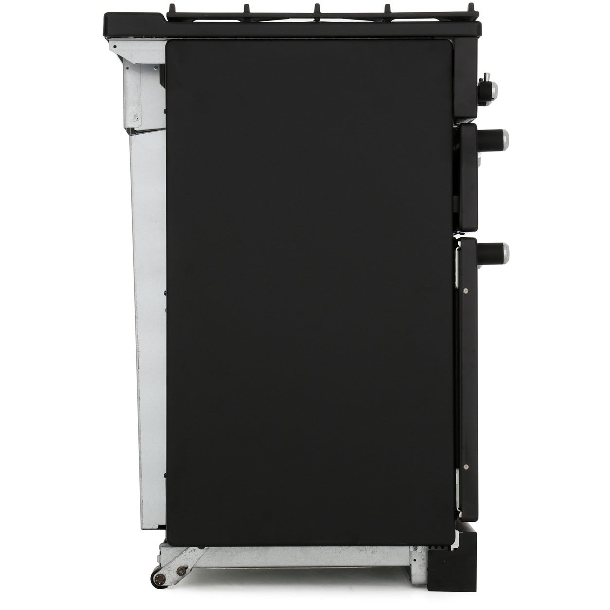 Rangemaster KCH110NGFBL/C 110cm Gas Range Cooker Kitchener Black / Chrome, A+ Rated