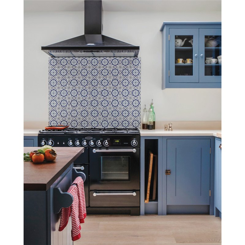 Rangemaster KCH110NGFBL/C 110cm Gas Range Cooker Kitchener Black / Chrome, A+ Rated