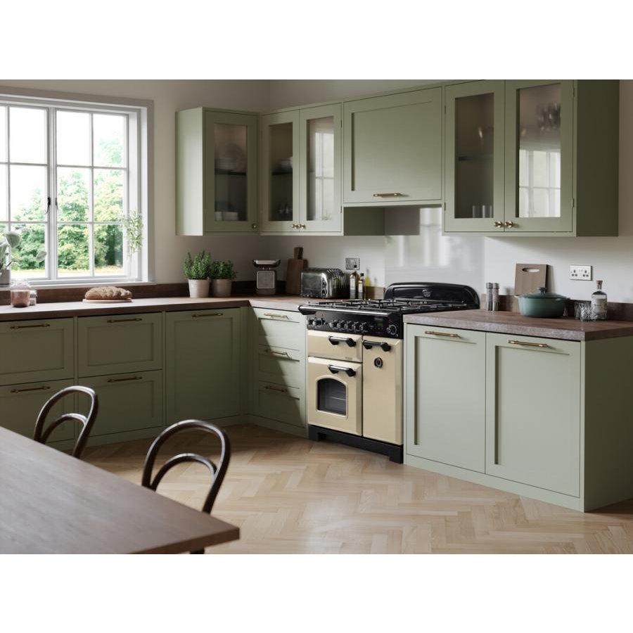 Rangemaster CLA90EIBL/C 90cm Induction Range Cooker Classic Black / Chrome, A Rated