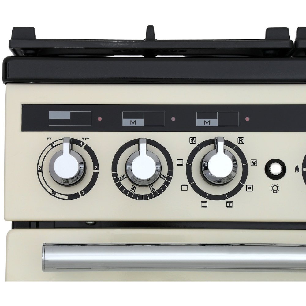 Rangemaster EDL90DFFSS/C 90cm Dual Fuel Range Cooker Encore Deluxe Stainless Steel / Chrome, A Rated