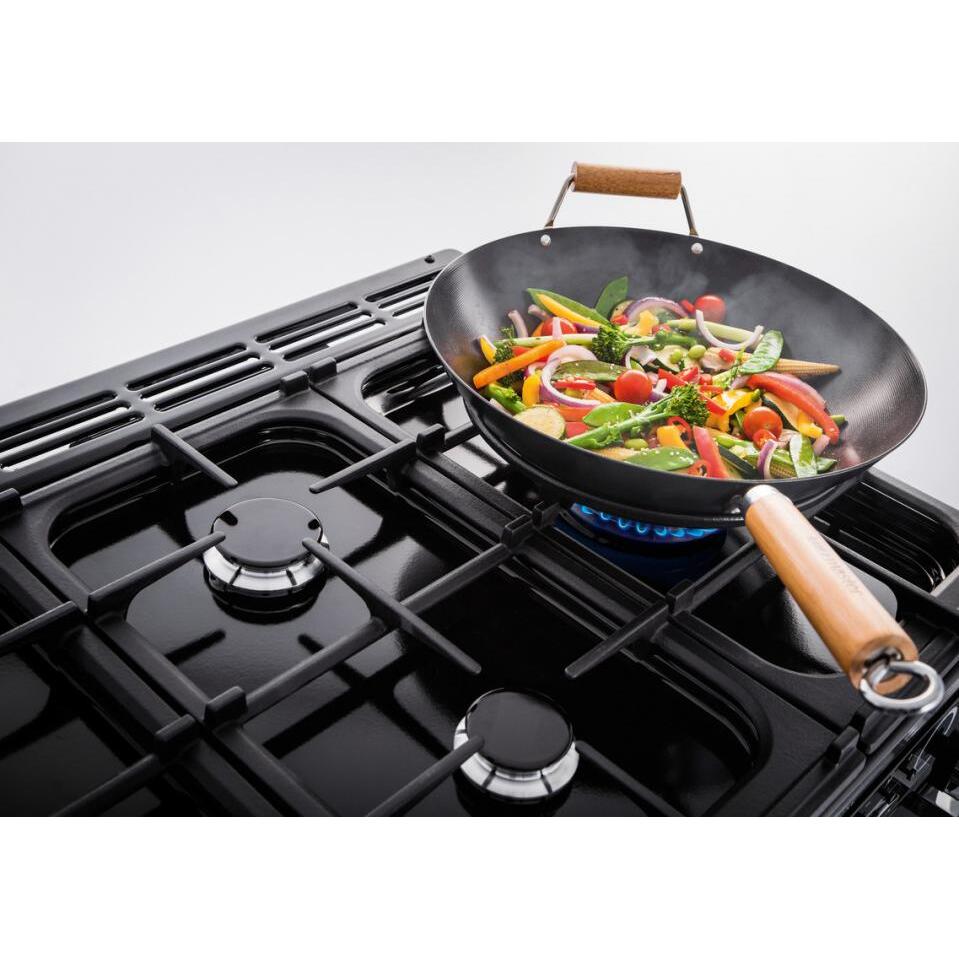 Rangemaster EDL100DFFSS/C 100cm Dual Fuel Range Cooker Encore Deluxe Stainless Steel / Chrome, A Rated