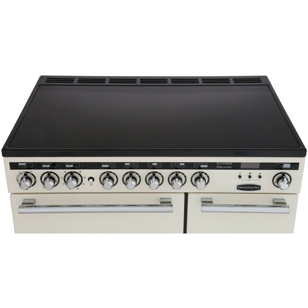 Rangemaster EDL90EIBL/C 90cm Induction Range Cooker Encore Deluxe Black / Chrome, A Rated