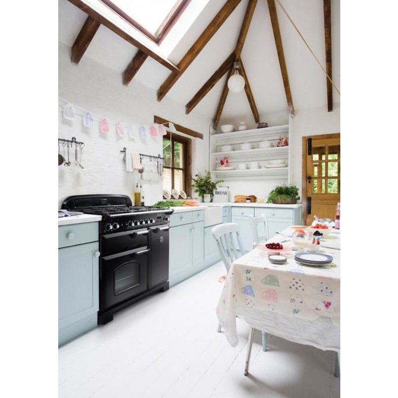 Rangemaster CLA100ECCR/C 100cm Ceramic Range Cooker Classic Cream / Chrome, A Rated