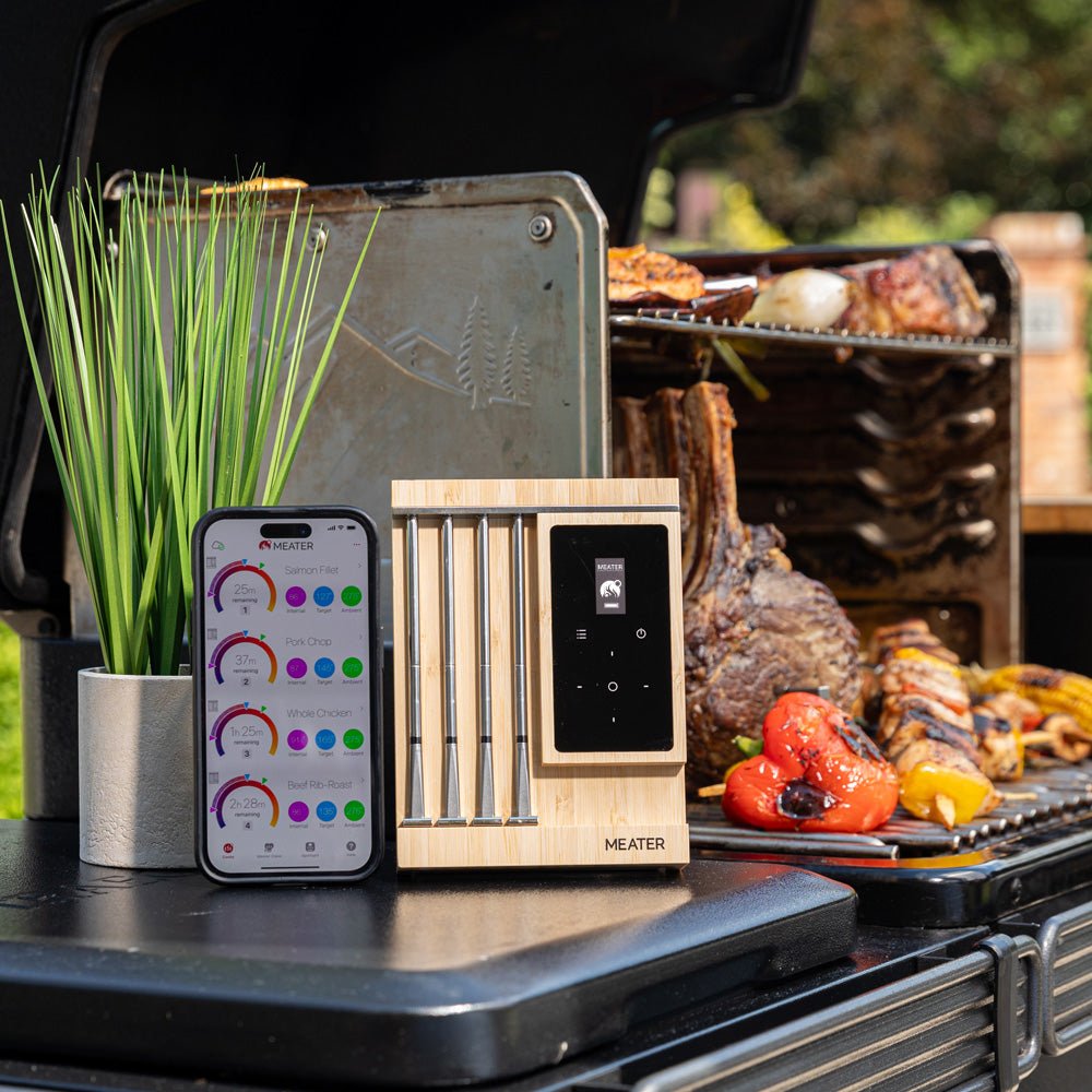 Meater RTE-MT-MX201 Pro XL 4 x Wireless Smart Meat Thermometer, Stainless Steel