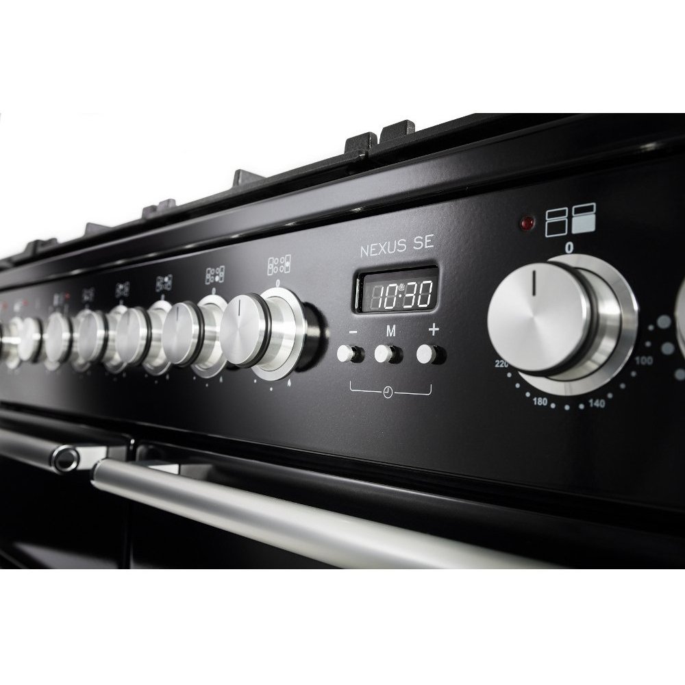 Rangemaster NEXSE110DFFSL/C 110cm Dual Fuel Range Cooker Nexus SE Slate / Chrome, A Rated