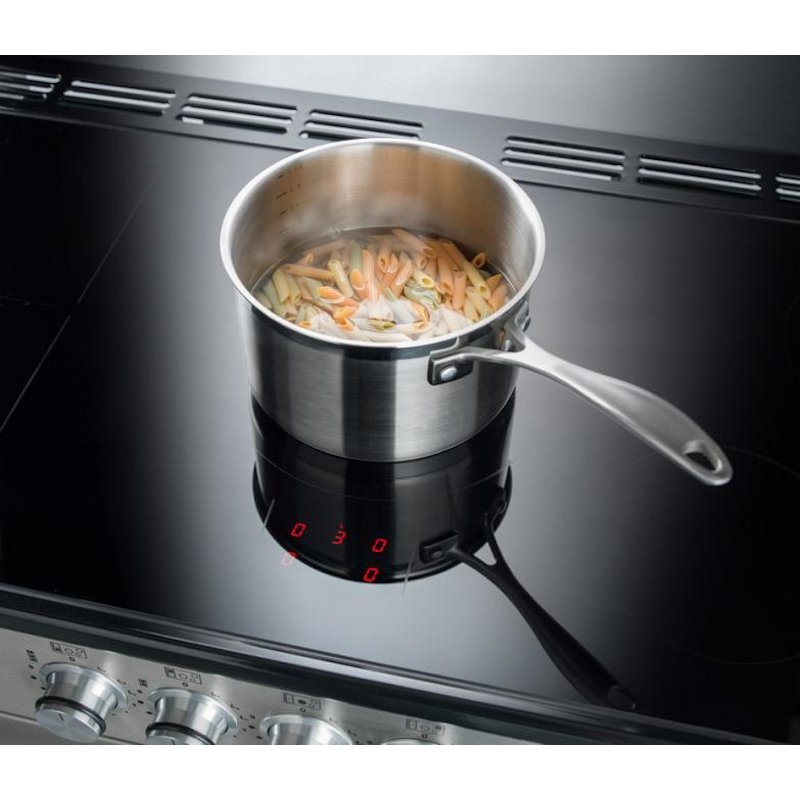 Rangemaster Nexus SE NEXSE110EIBL/C 110cm Induction Range Cooker Black / Brushed Chrome, A Rated