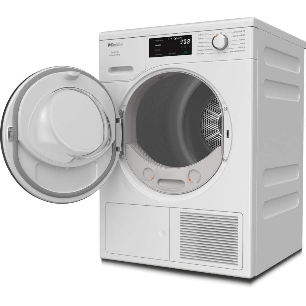 Miele TEH785 WP Heat Pump Tumble Dryer, 9kg, White, A++ Rated