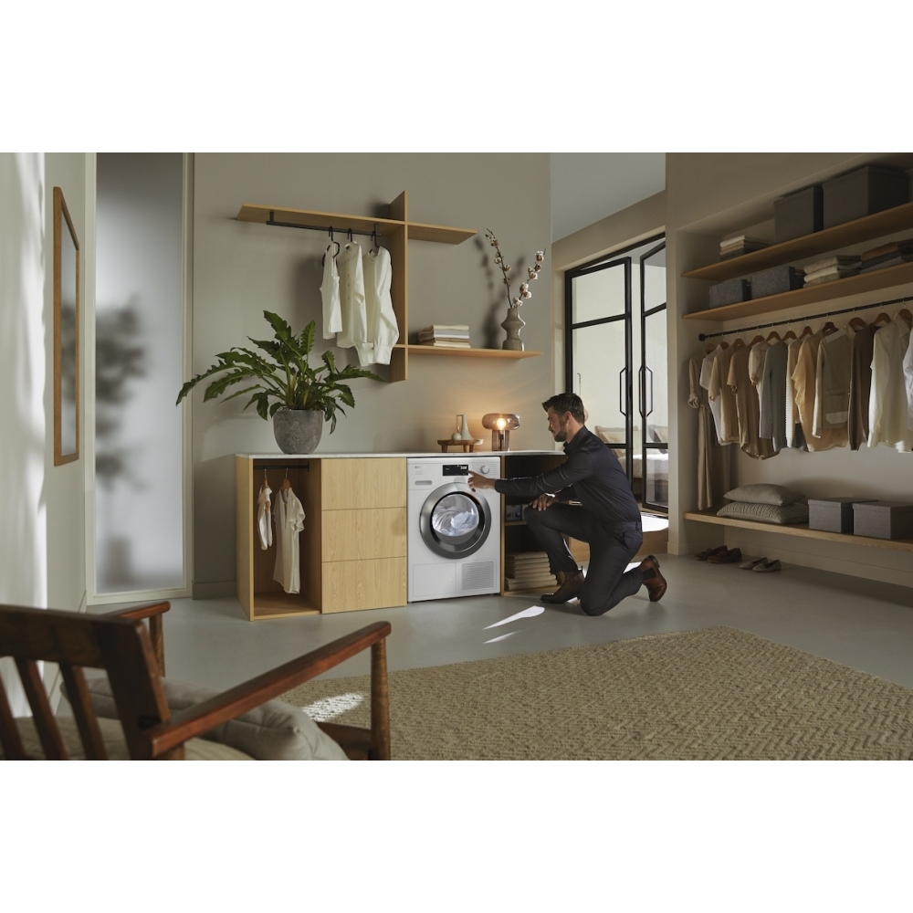 Miele TEH785 WP Heat Pump Tumble Dryer, 9kg, White, A++ Rated