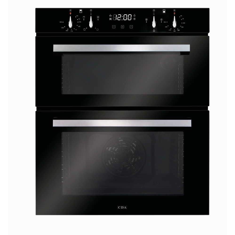 CDA DC741BL Built-Under Electric Double Oven, Black, A Rated