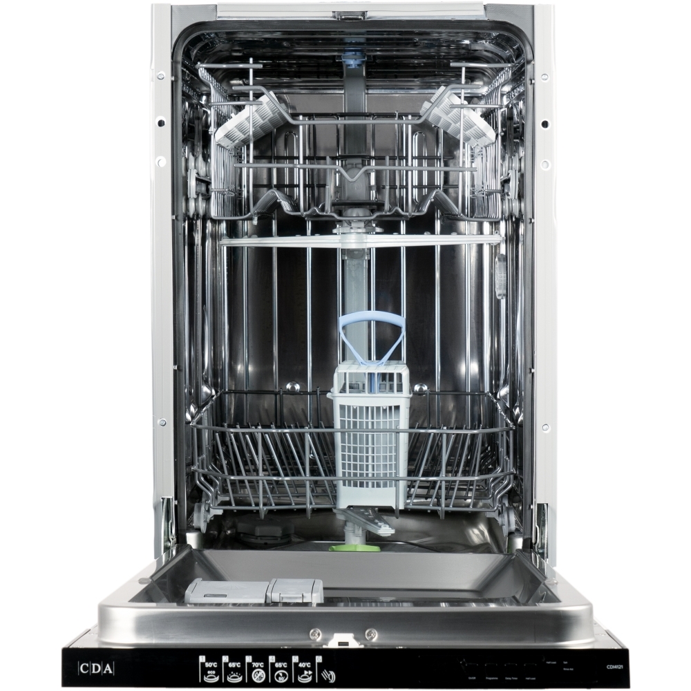CDA CDI4121 Fully Integrated Slimline Dishwasher, 10 Place Settings, E Rated