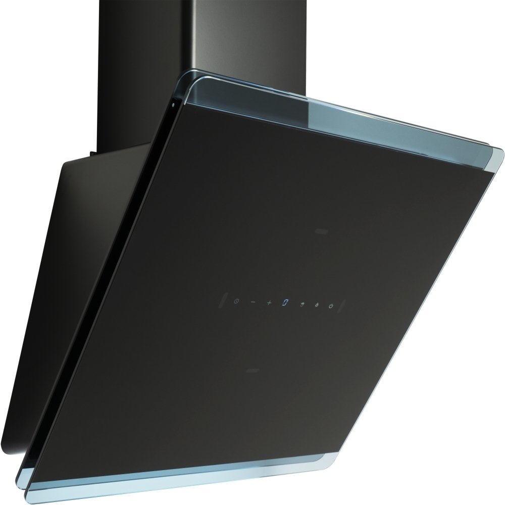 CDA EXG60BL 60cm Chimney Cooker Hood, Black, A Rated
