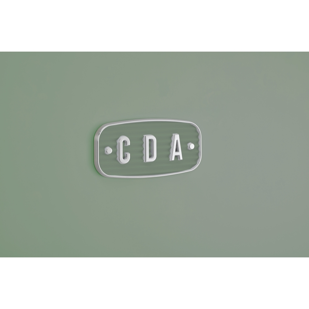 CDA Florence Meadow Retro Frost Free Fridge Freezer, 60/40, Green, D Rated