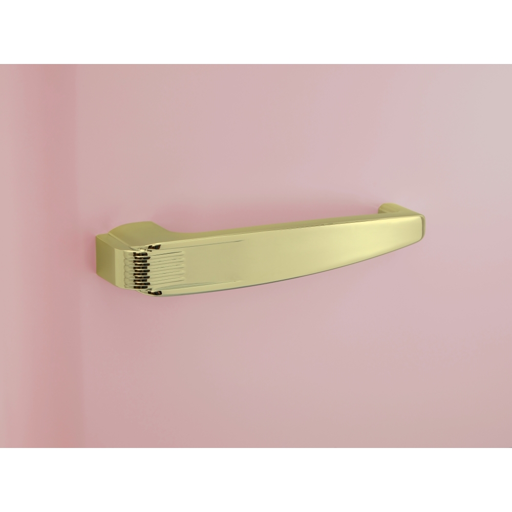 CDA Florence Tea Rose Retro Frost Free Fridge Freezer, 60/40, Pink, D Rated