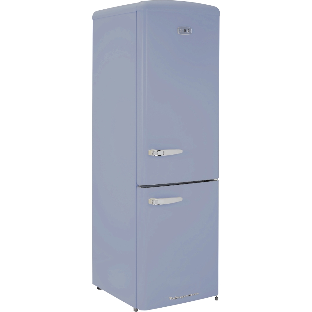 CDA Florence Sea Holly Retro Frost Free Fridge Freezer, 60/40, Blue, D Rated