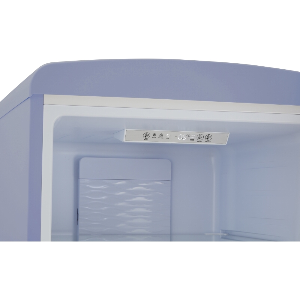 CDA Florence Sea Holly Retro Frost Free Fridge Freezer, 60/40, Blue, D Rated