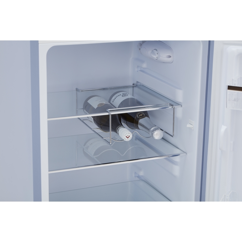 CDA Betty Sea Holly Retro Static Fridge Freezer, 80/20, Blue, D Rated