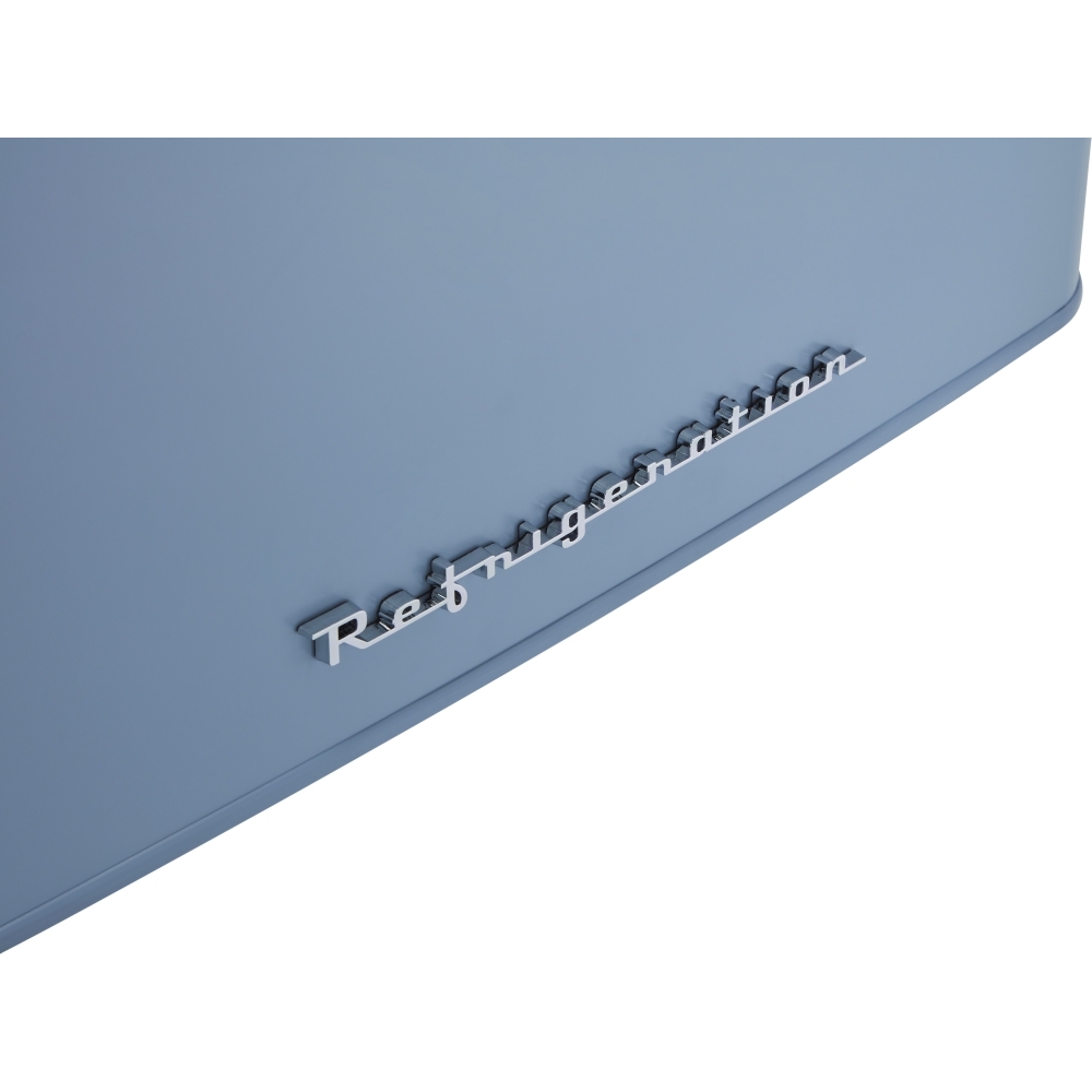 CDA Betty Sea Holly Retro Static Fridge Freezer, 80/20, Blue, D Rated