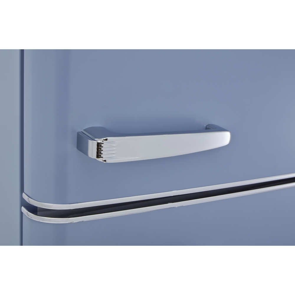 CDA Betty Sea Holly Retro Static Fridge Freezer, 80/20, Blue, D Rated