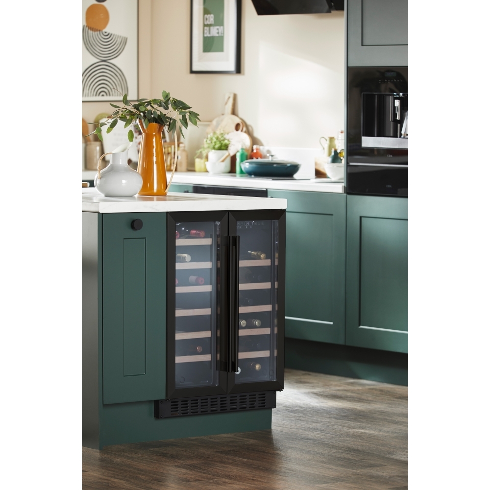 CDA FWC624BL Wine Cooler, Black, G Rated