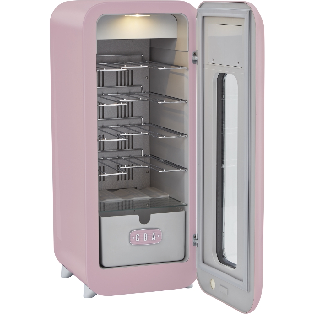 CDA Nancy Tea Rose Retro Wine Cooler, Pink, G Rated