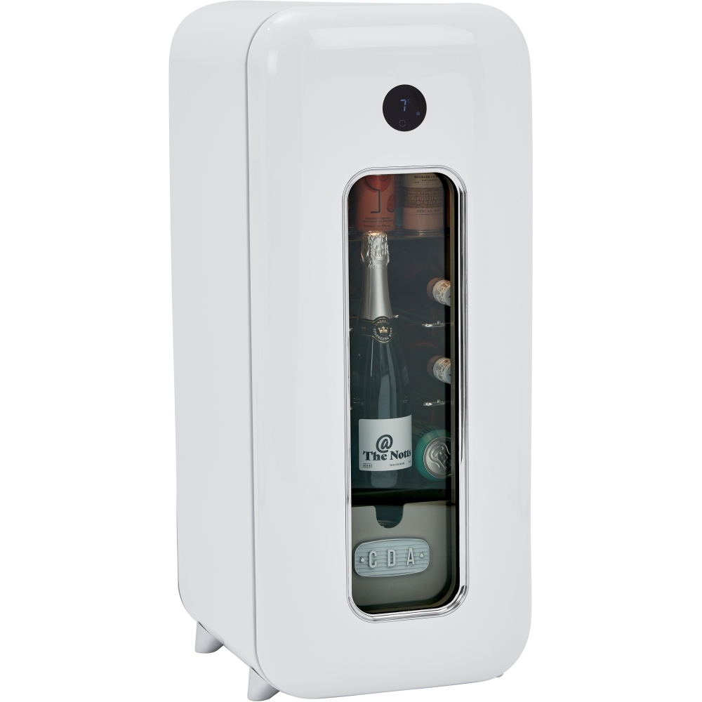 CDA Nancy Cotton Retro Wine Cooler, White, G Rated