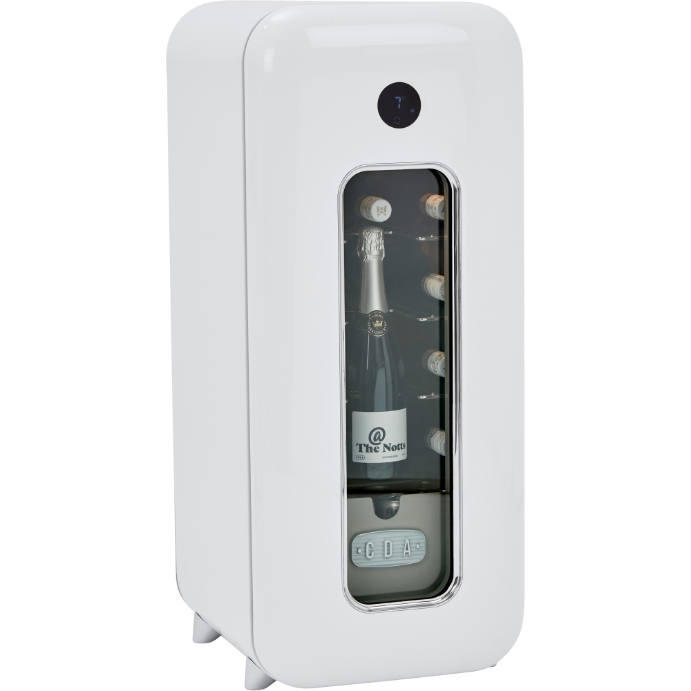 CDA Nancy Cotton Retro Wine Cooler, White, G Rated