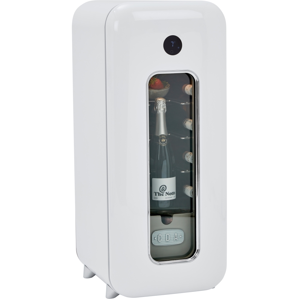 CDA Nancy Cotton Retro Wine Cooler, White, G Rated