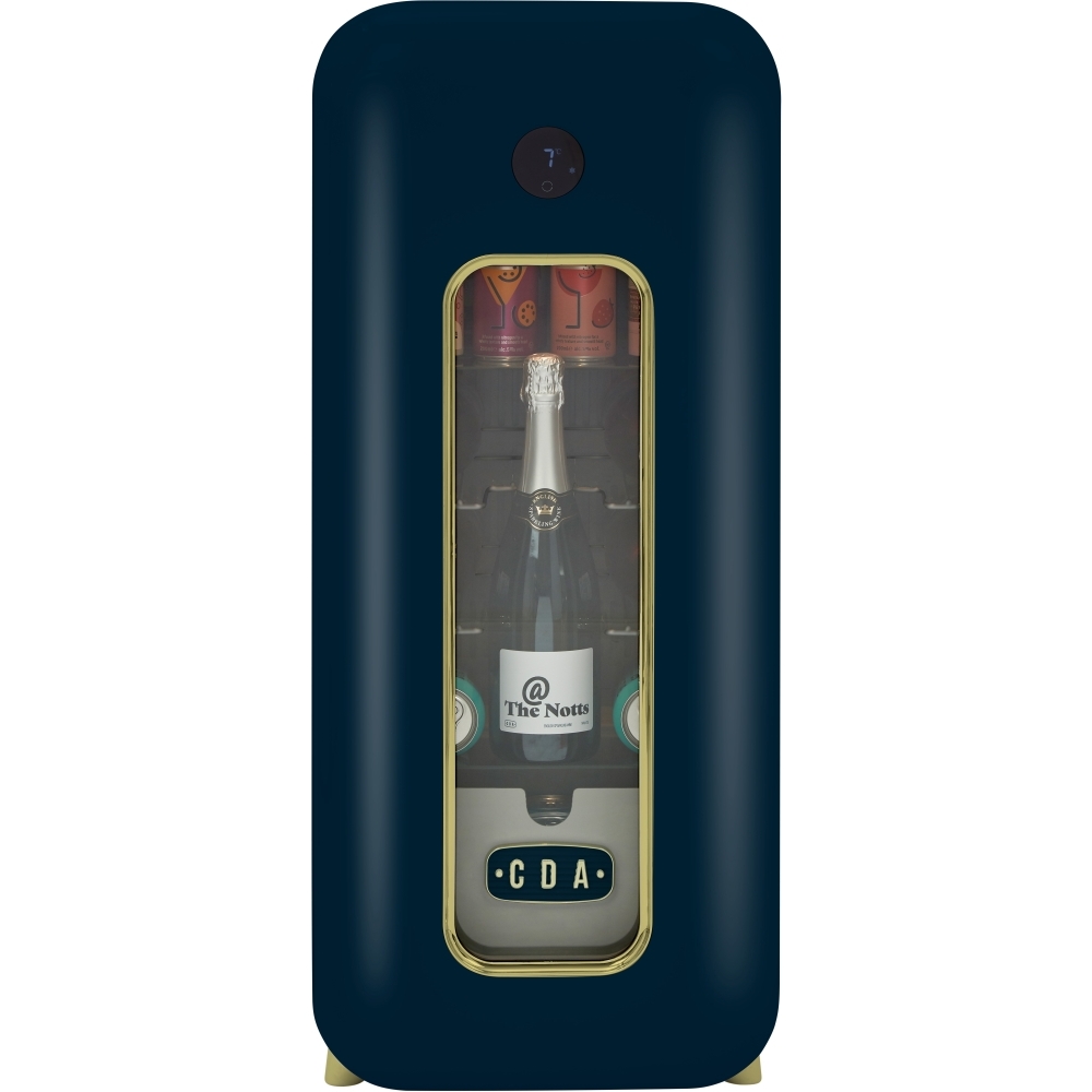 CDA Nancy Dark Skies Retro Wine Cooler, Blue, G Rated