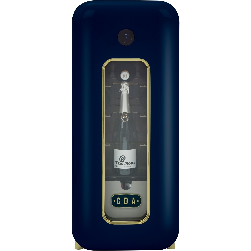 CDA Nancy Dark Skies Retro Wine Cooler, Blue, G Rated