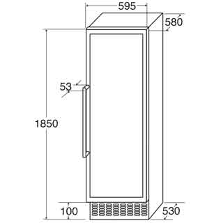 CDA FWC881BL Wine Cooler, Black, G Rated