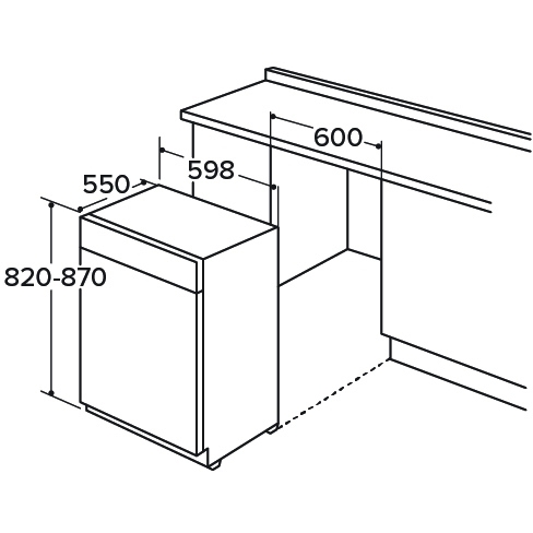 CDA CDI6242 Fully Integrated Dishwasher, 15 Place Settings, E Rated