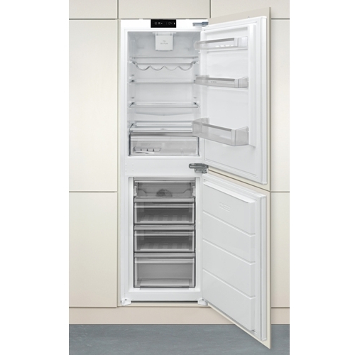 CDA CRI851 Frost Free Integrated Fridge Freezer, Sliding Hinge, 50/50, E Rated