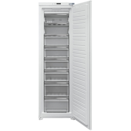 CDA CRI681 Frost Free Built-In Freezer, Sliding Hinge, White, E Rated