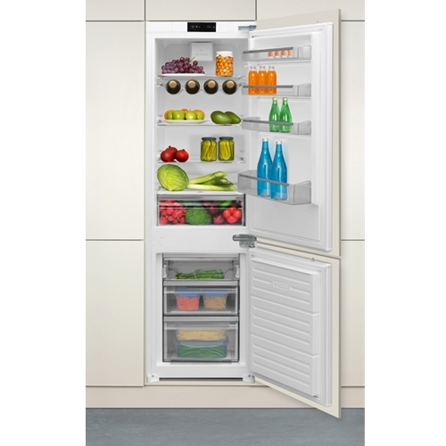 CDA CRI871 Frost Free Integrated Fridge Freezer, Sliding Hinge, 70/30, E Rated