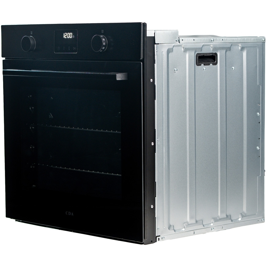 CDA SC500BL Built-In Electric Single Oven with Pyrolytic Cleaning, Black, A Rated