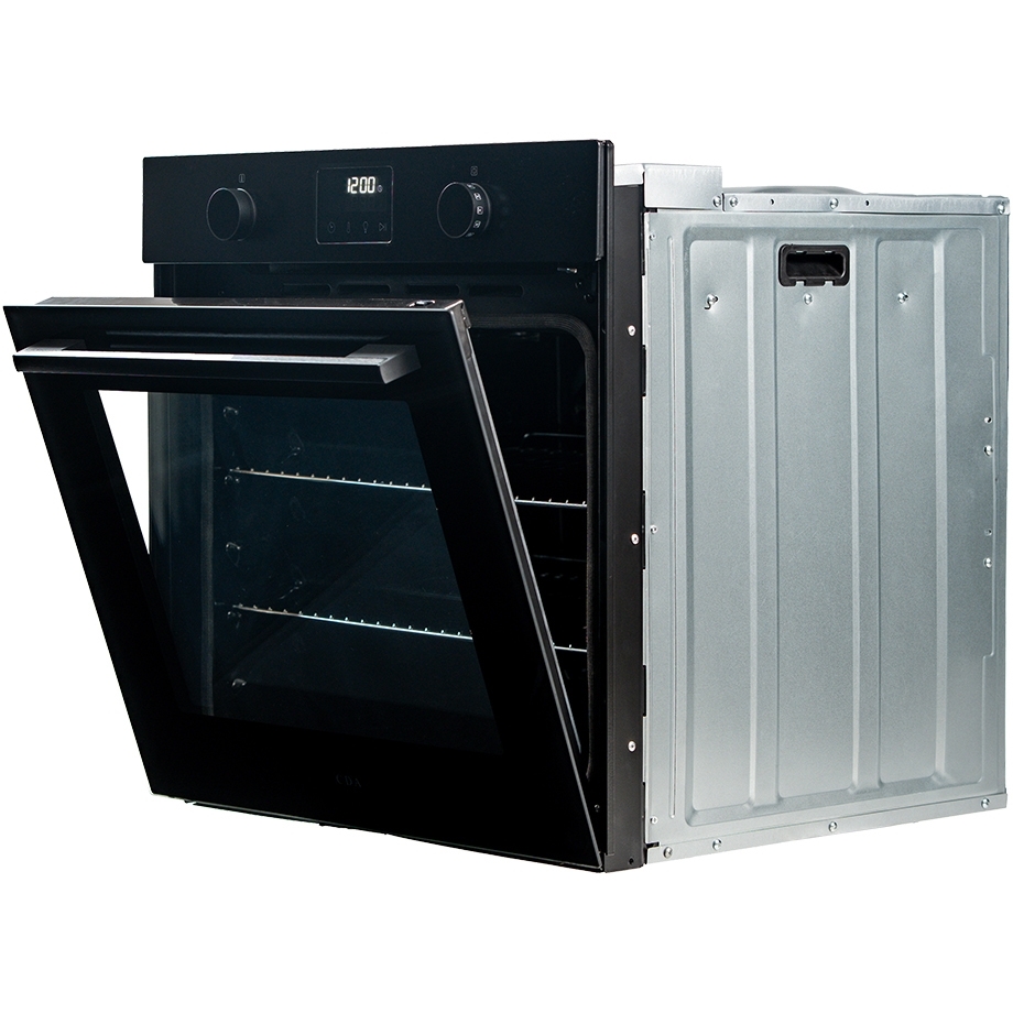 CDA SC500BL Built-In Electric Single Oven with Pyrolytic Cleaning, Black, A Rated