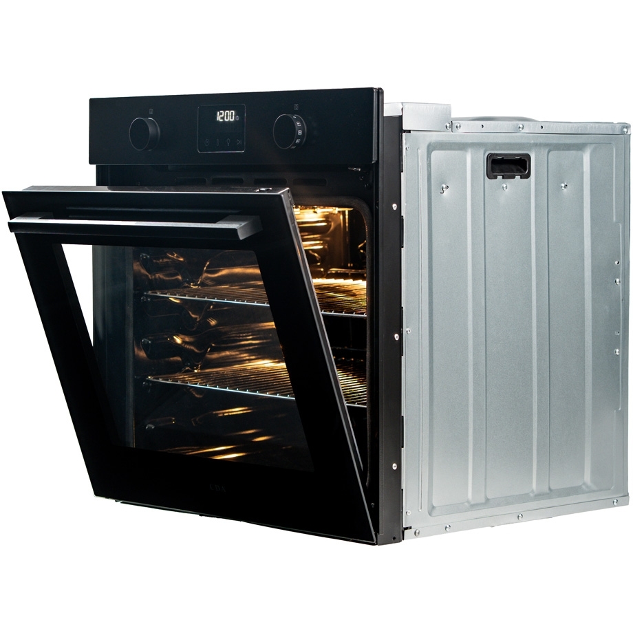 CDA SC500BL Built-In Electric Single Oven with Pyrolytic Cleaning, Black, A Rated
