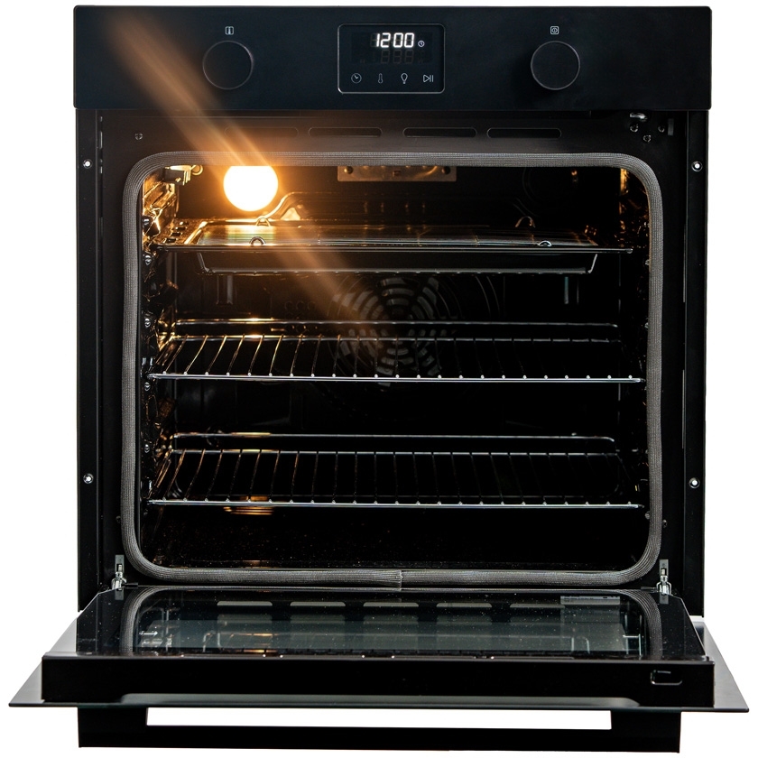 CDA SC500BL Built-In Electric Single Oven with Pyrolytic Cleaning, Black, A Rated