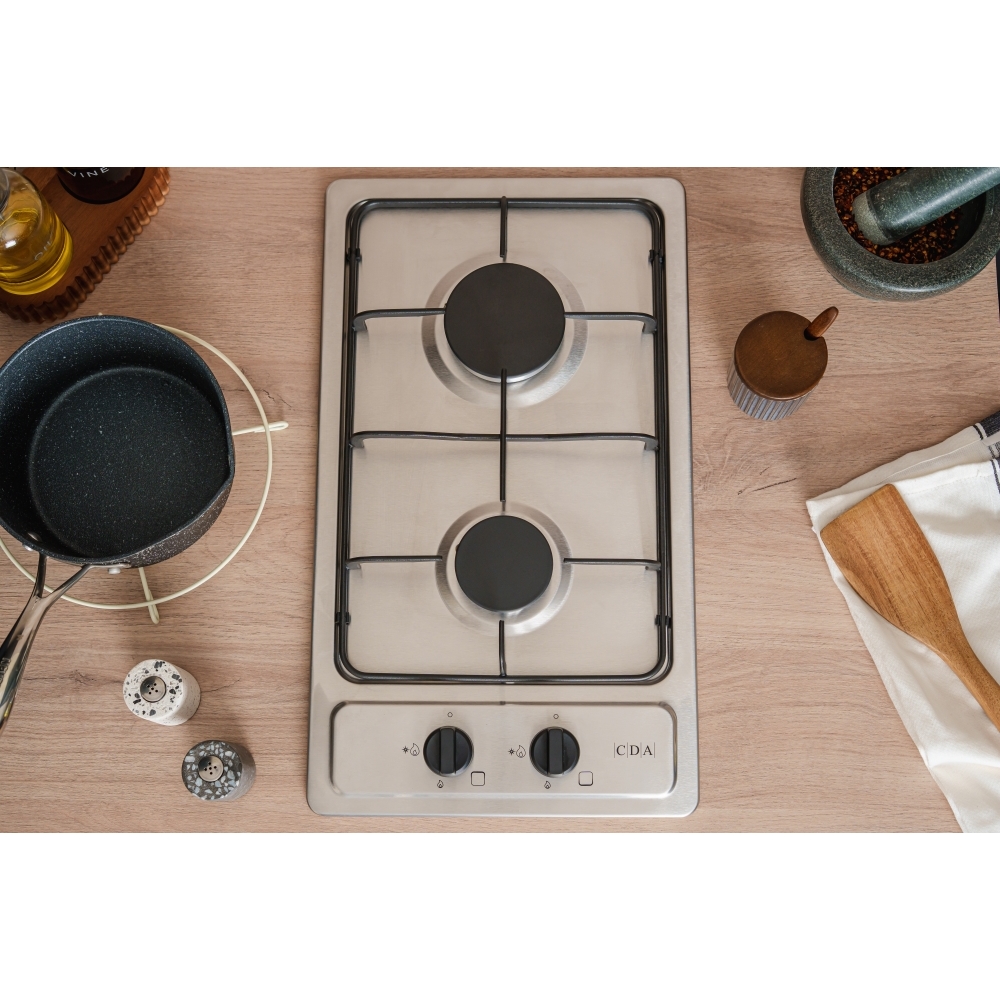 CDA SCGO30SS 30cm Domino Hob, Stainless Steel