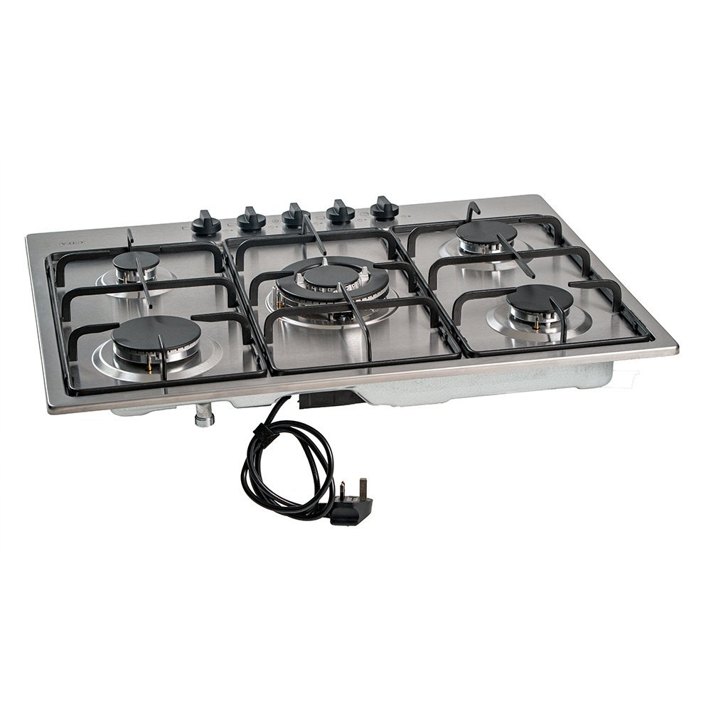 CDA SCGO70SS 68cm 5 Burner Gas Hob, Stainless Steel