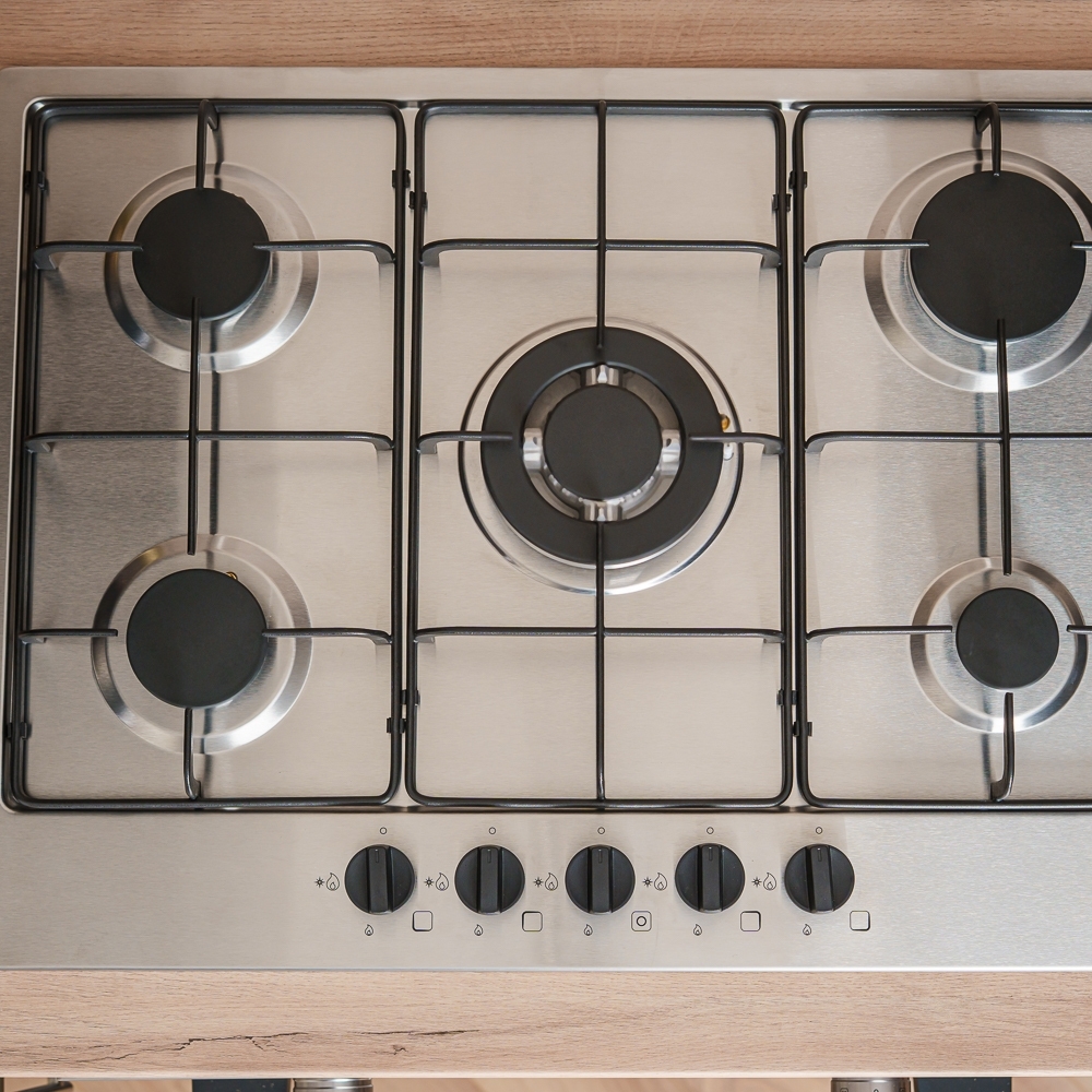 CDA SCGO70SS 68cm 5 Burner Gas Hob, Stainless Steel