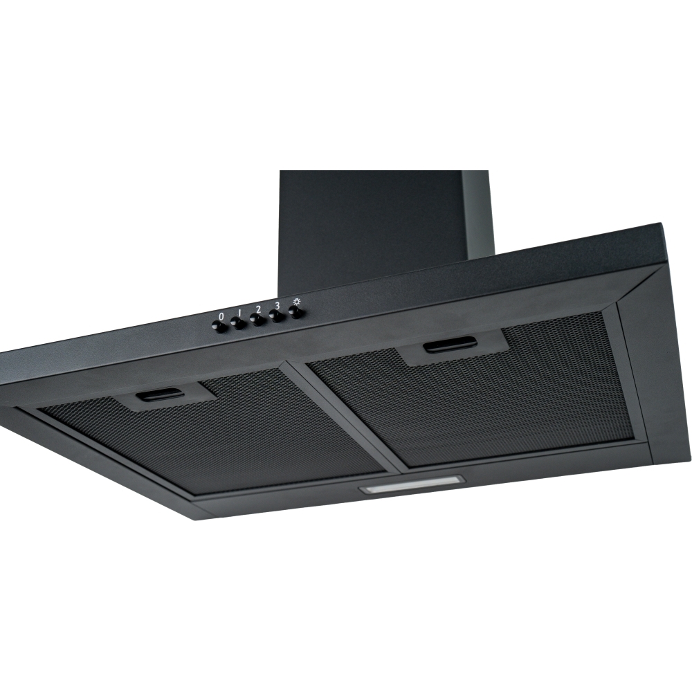 CDA SCCH60BL 60cm Chimney Cooker Hood, Black, A Rated