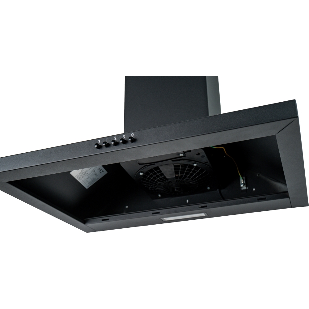 CDA SCCH60BL 60cm Chimney Cooker Hood, Black, A Rated