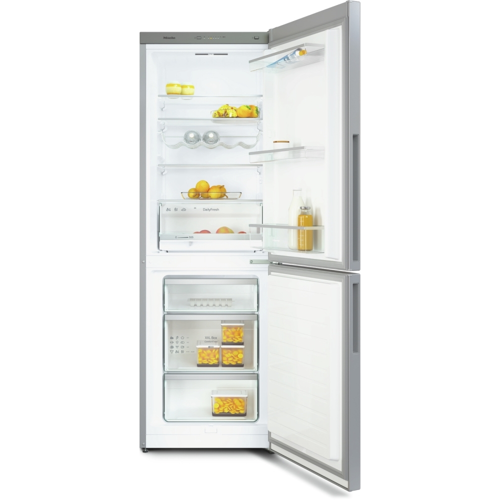 Miele KD 4050 E Low Frost Fridge Freezer, 60/40, Stainless Steel, E