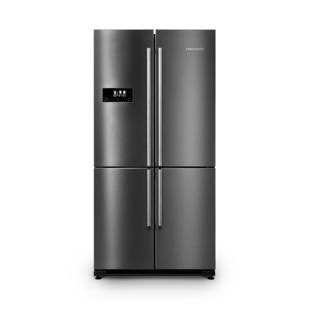 Rangemaster RSXS18DI/C Dark Inox / Chrome American Fridge Freezer