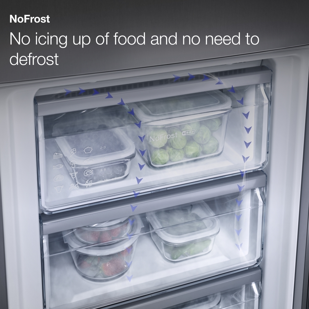 Miele KDN 7713 E No Frost Integrated Fridge Freezer, Sliding Hinge, 70/30, E Rated