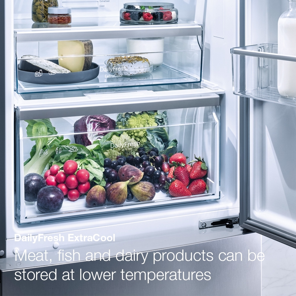 Miele KDN 7713 E No Frost Integrated Fridge Freezer, Sliding Hinge, 70/30, E Rated