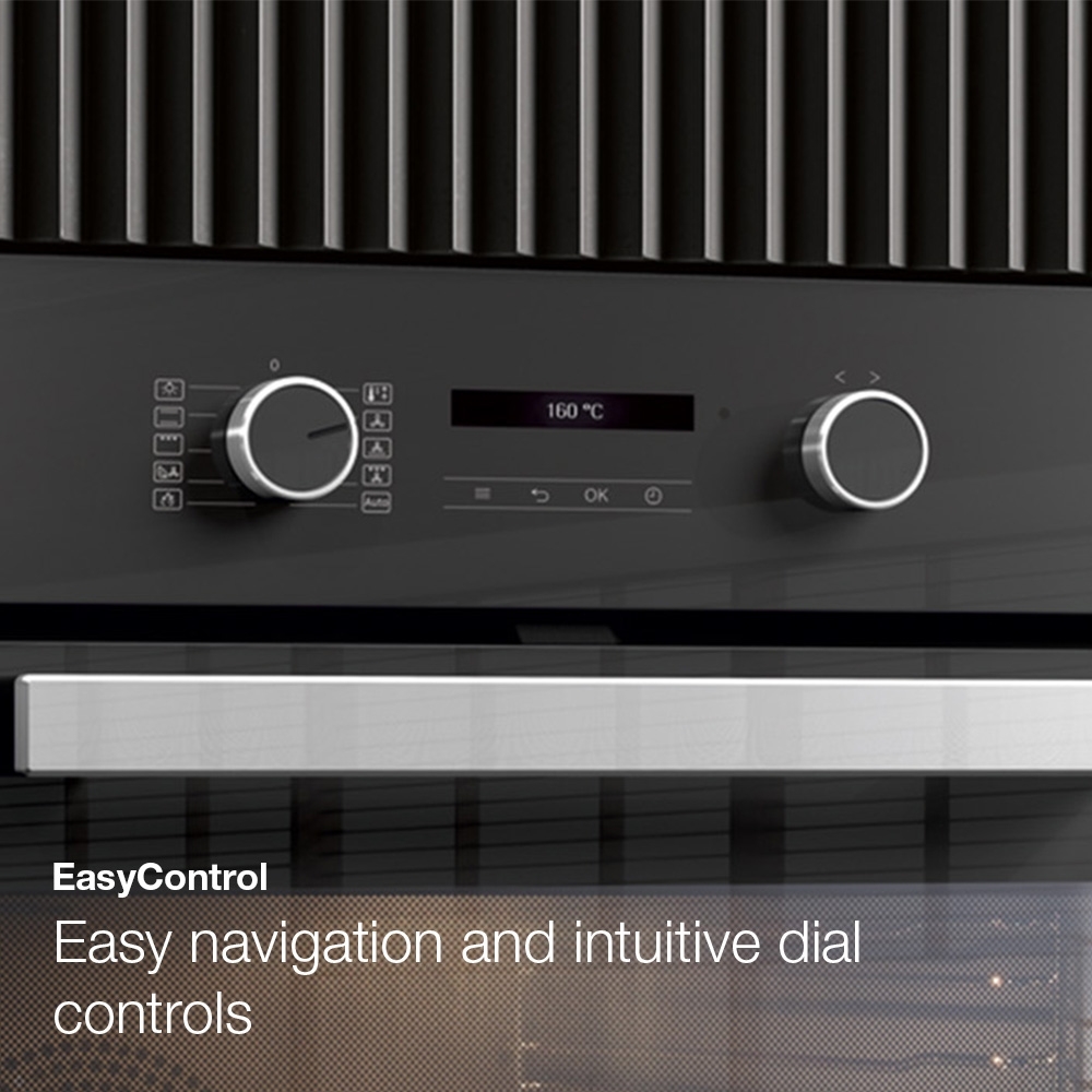 Miele H2467BP CleanSteel Built-In Electric Single Oven with Pyrolytic Cleaning, Stainless Steel, A+ Rated