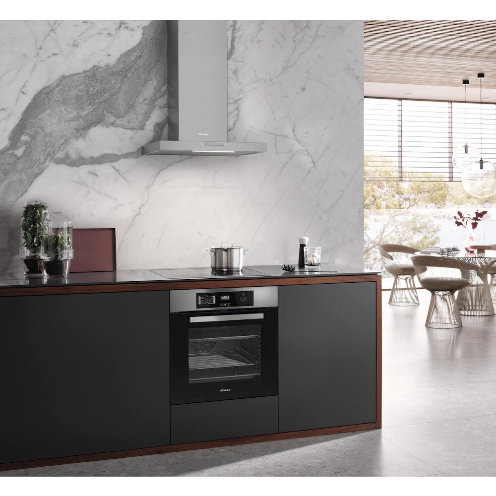 Miele DAW 1620 EDST 60cm Chimney Cooker Hood, Stainless Steel, A Rated