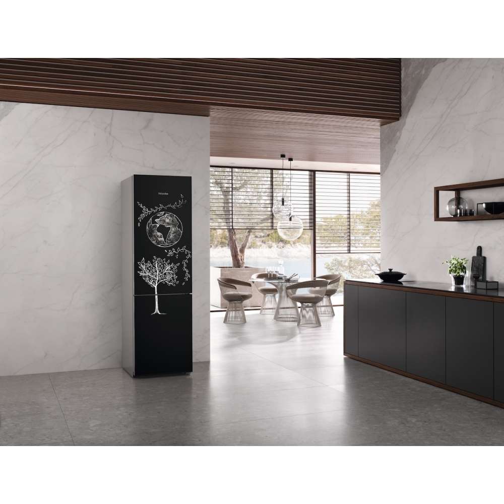 Miele KFN 4795 CD BlackBoard No Frost Fridge Freezer, 70/30, C Rated